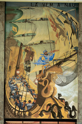 Nau Catrineta, painel de Almada Negreiros Nau Catrineta, painel de Almada Negreiros