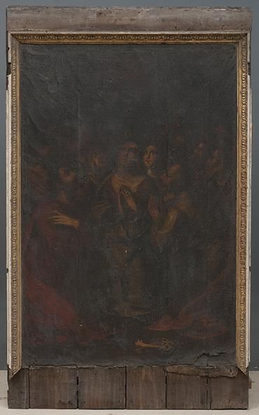 Pintura sobre tela - Pentecostes antes da intervenção Pintura sobre tela - Pentecostes antes da intervenção