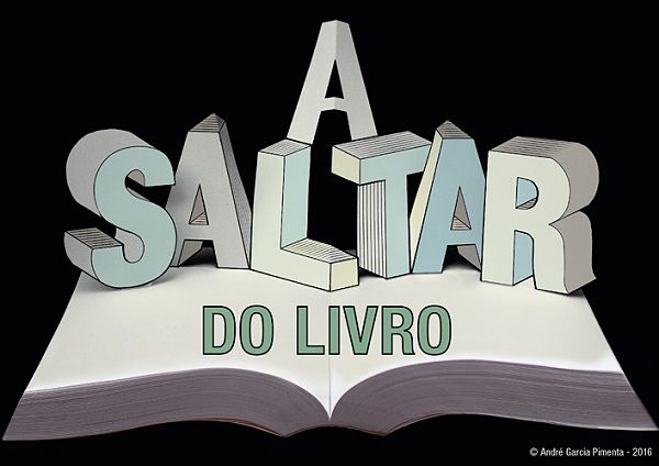 Ilustração «A Saltar do Livro», de André Garcia Pimenta