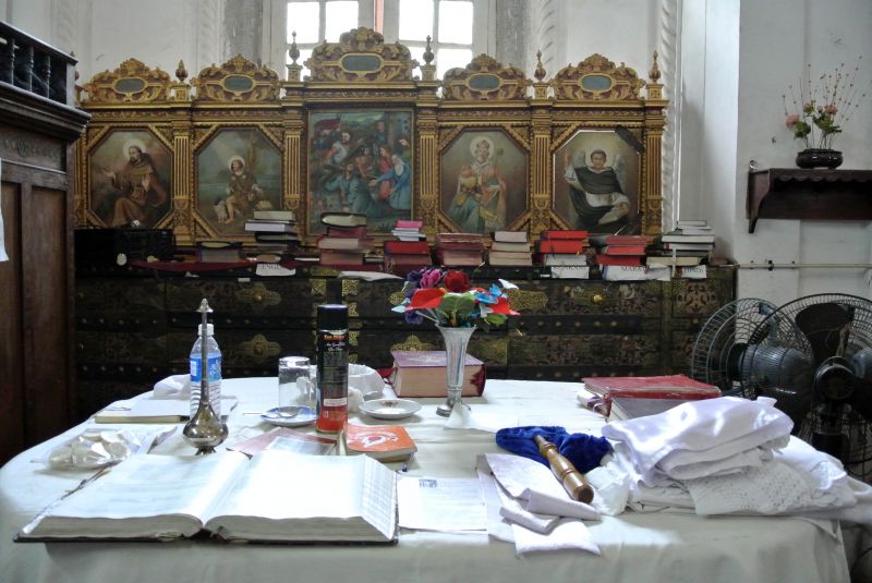 Sacristia da Igreja do Bom Jesus (foto Helena Serra 2014)