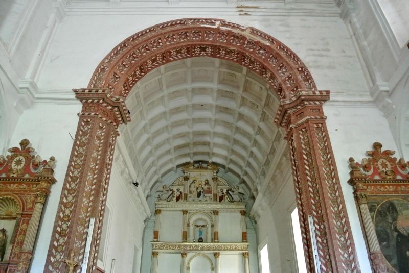 Detalhe interior da Capela de Nossa Senhora do Monte (foto Helena Serra 2014)
