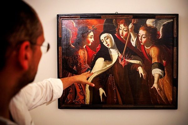 O comissário com Transverberação de Santa Teresa (1672), de Josefa de Óbidos_Nuno Ferreira Santos O comissário com Transverberação de Santa Teresa (1672), de Josefa de Óbidos_Nuno Ferreira Santos
