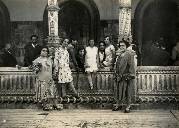 Visitantes do Buçaco em 1926 - Foto Arquivo DN