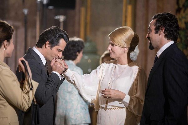 Pedro Almendra e Inês Castel-Branco na rodagem de "Snu" [Foto Sara Matos/ Global Imagens]
