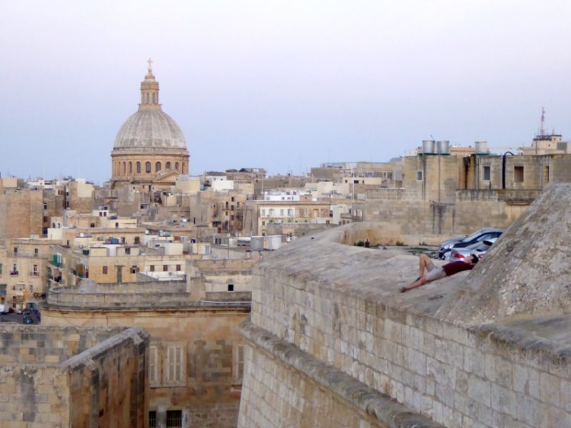 Vista sobre centro histórico de Valletta Vista sobre centro histórico de Valletta
