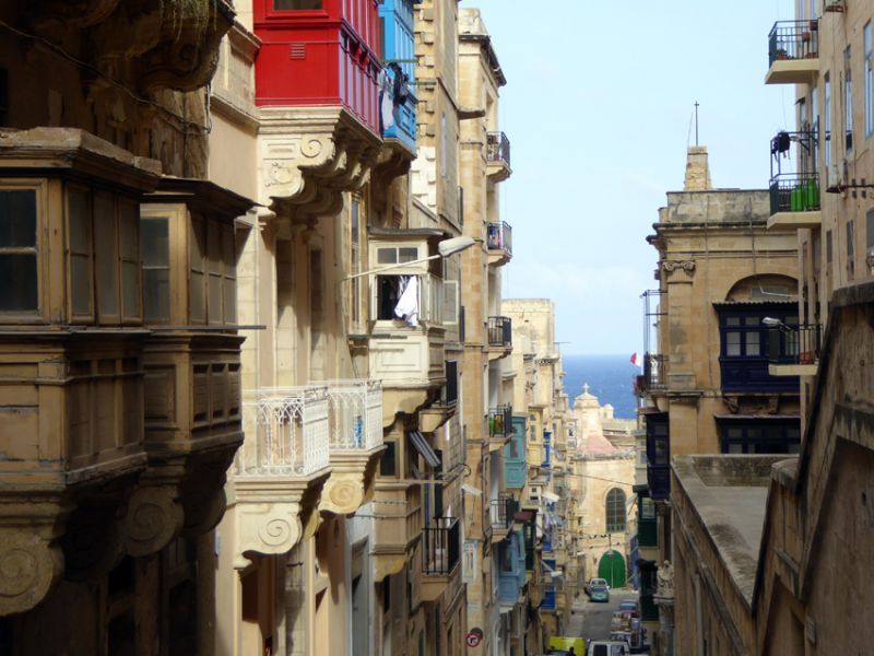 Rua em Valletta Rua em Valletta