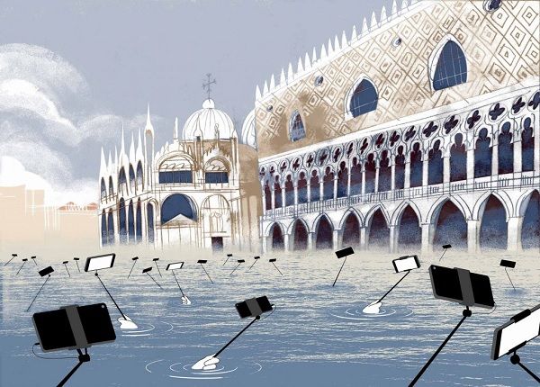 "Cheias em Veneza" de André Carrilho, segundo lugar no "Desenho de humor" DR "Cheias em Veneza" de André Carrilho, segundo lugar no "Desenho de humor" DR