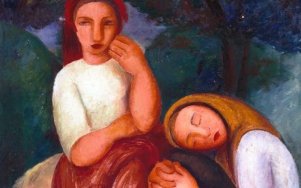 «Camponesas», Sarah Affonso. Sem data. Óleo sobre tela. Coleção particular «Camponesas», Sarah Affonso. Sem data. Óleo sobre tela. Coleção particular