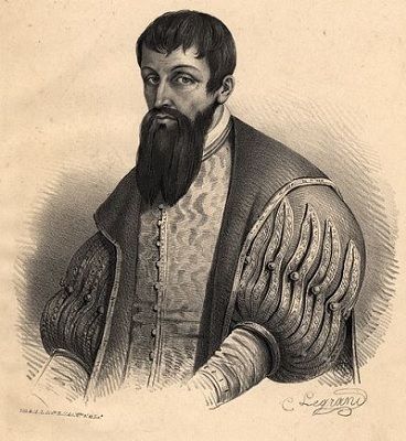 Retrato de D. João de Castro da autoria de Charles Legrand.  