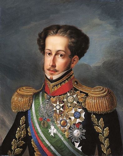 Retrato do Imperador do Brasil, Pedro I, feito pelo pintor português Simplício Rodrigues de Sá 