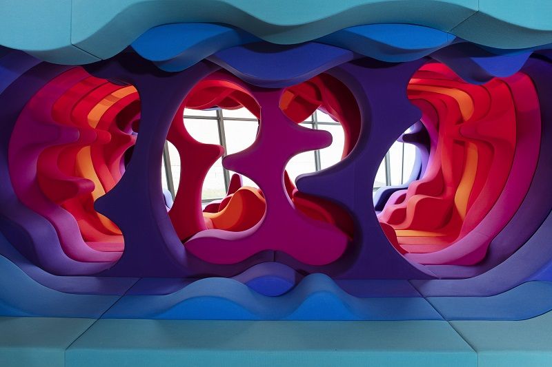 Verner Panton, Phantasy Landscape at the exhhibition Visiona 2, Cologne, Germany, 1970 © Verner Panton Design AG, Basel