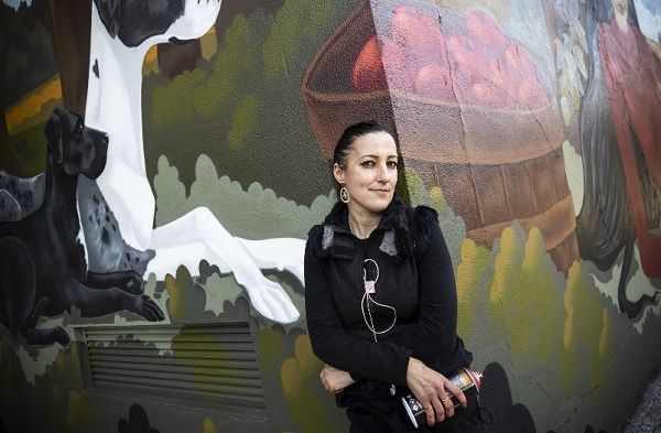 A artista Rafi pintou um mural na Rua de Vilar_Nelson Garrido 