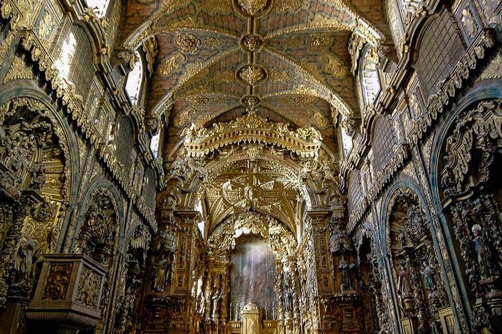 Igreja de Santa Clara, no Porto (interior)