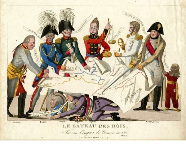 Le gâteau des rois. Tiré au Congrès de Vienne en 1815. Musée Carnavalet. Le gâteau des rois. Tiré au Congrès de Vienne en 1815. Musée Carnavalet.