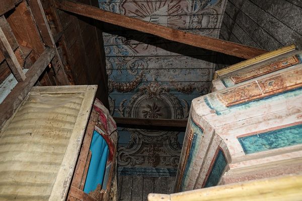 A estrutura está por trás do altar-mor e precisa de ser restaurada Luís Forra/Lusa A estrutura está por trás do altar-mor e precisa de ser restaurada Luís Forra/Lusa