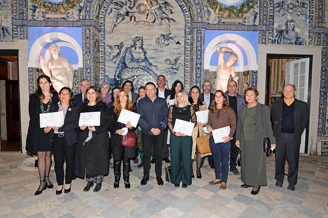 Premiados SOS Azulejo 2019-2020 na cerimónia de entrega dos prémios a 09.11.21, no Palácio Fronteira.