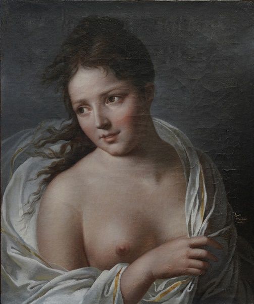 Louise Marie-Jeanne Hersent, nascida Mauduit (Paris, 1784-1862) Ninfa Início do século XIX Óleo sobre tela 54,5 × 45,5 cm Proveniência: Legado Maria Luisa Moutinho, 1987 MNAA, inv. 2167 Pint ©MNAA/Susana Campos