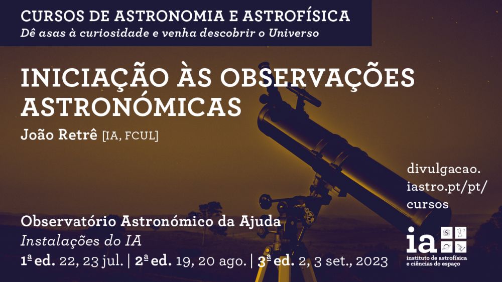 Curso de Iniciação às Observações Astronómicas | e-cultura