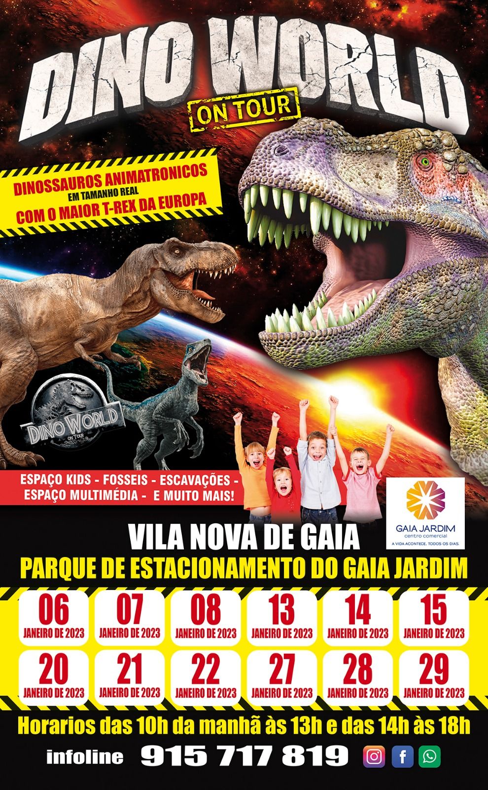 Centro Comercial Gaia Jardim na rota da Dino World on Tour | e-cultura Centro Comercial Gaia Jardim na rota da Dino World on Tour | e-cultura