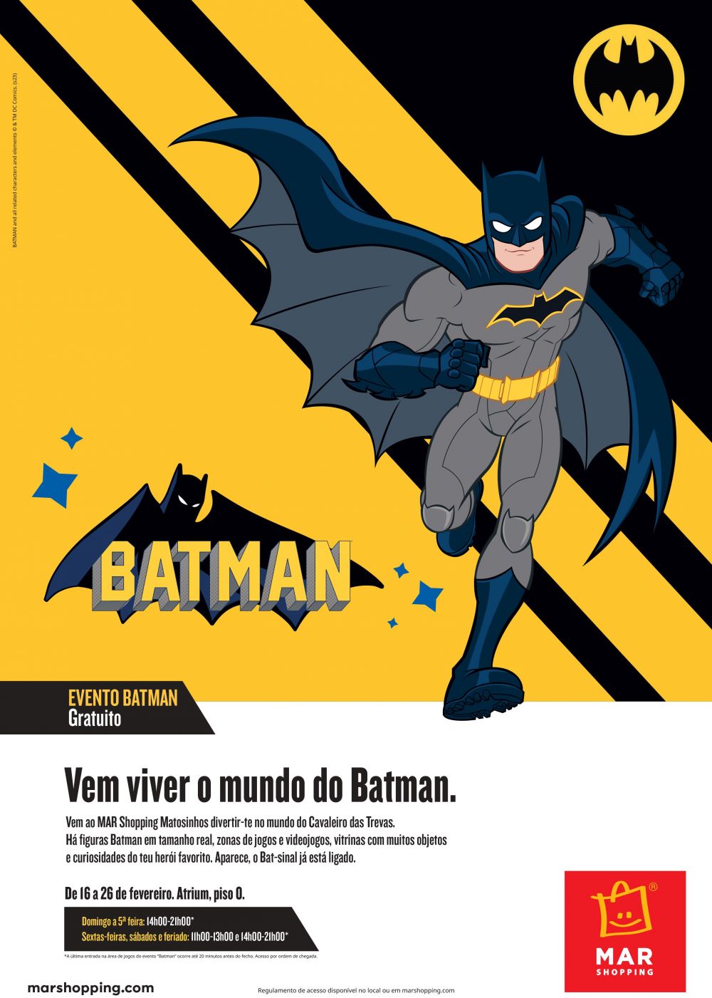 Pequena Gotham City instala-se no MAR Shopping Matosinhos este Carnaval |  e-cultura