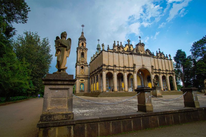 Catedral St. Trinity em Adis Abeba, a capital e metrópole única da Etiópia.