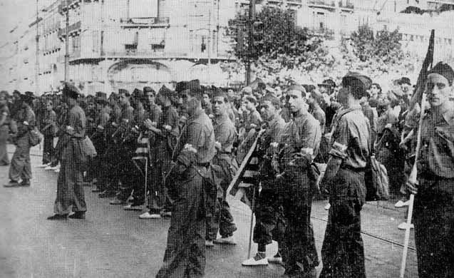 Paramilitares republicanos em Teruel, 1936