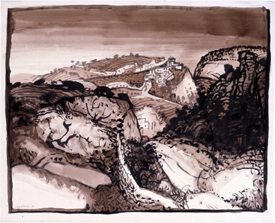 Ilustração – “Paisagem com Caminho” de Lima de Freitas. Fund. Gulbenkian