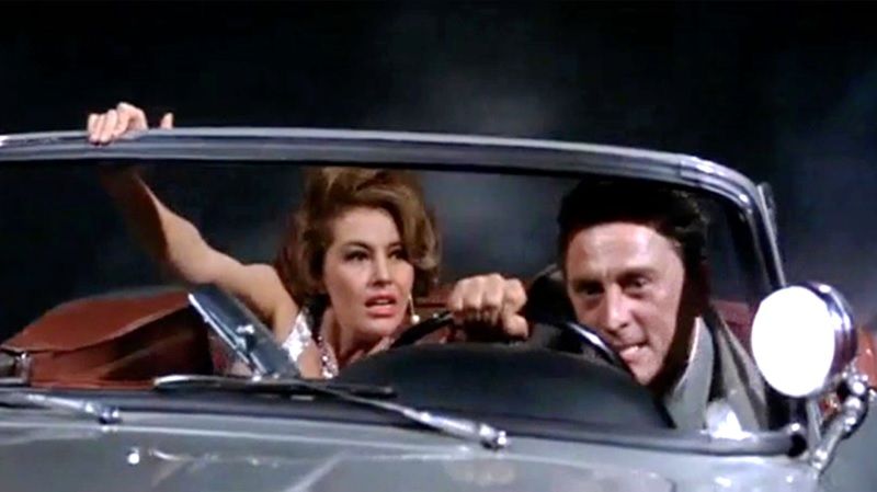 Cyd Charisse e Kirk Douglas em Duas Semanas Noutra Cidade (1962): uma memória de Hollywood filmada em Itália.