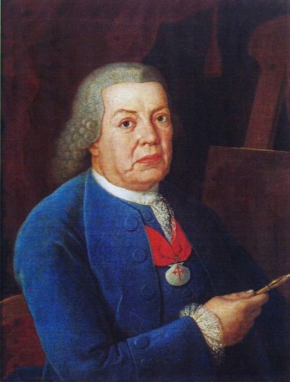 Auto-retrato de Francisco Vieira Lusitano (c. 1774) - cópia de Joaquim Manuel da Rocha.