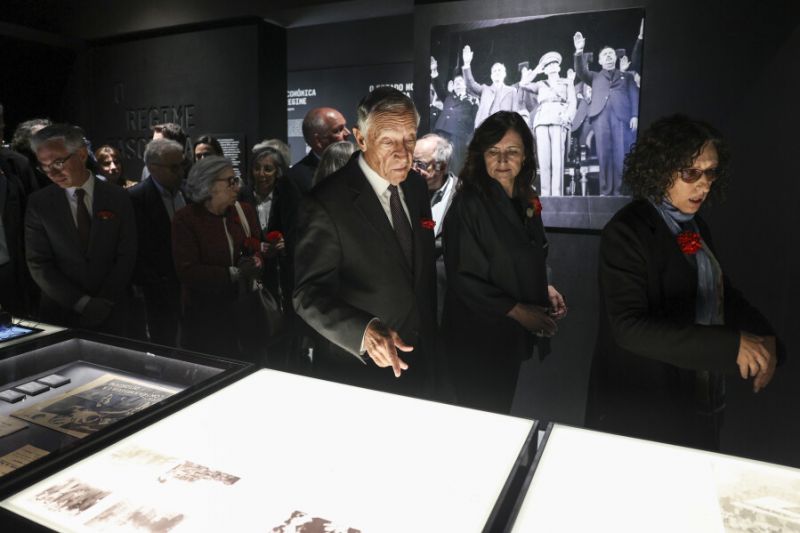 Marcelo Rebelo de Sousa inaugurou o Museu Nacional da Resistência e Liberdade (Miguel A. Lopes/LUSA)