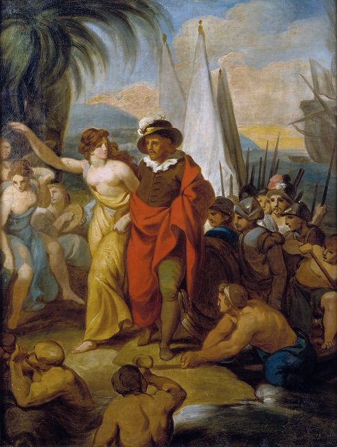 Francisco Vieira, dito Vieira Portuense (1765-1805)_Vasco da Gama na Ilha dos Amores (Os Lusíadas, Canto IX) Francisco Vieira, dito Vieira Portuense (1765-1805)_Vasco da Gama na Ilha dos Amores (Os Lusíadas, Canto IX)