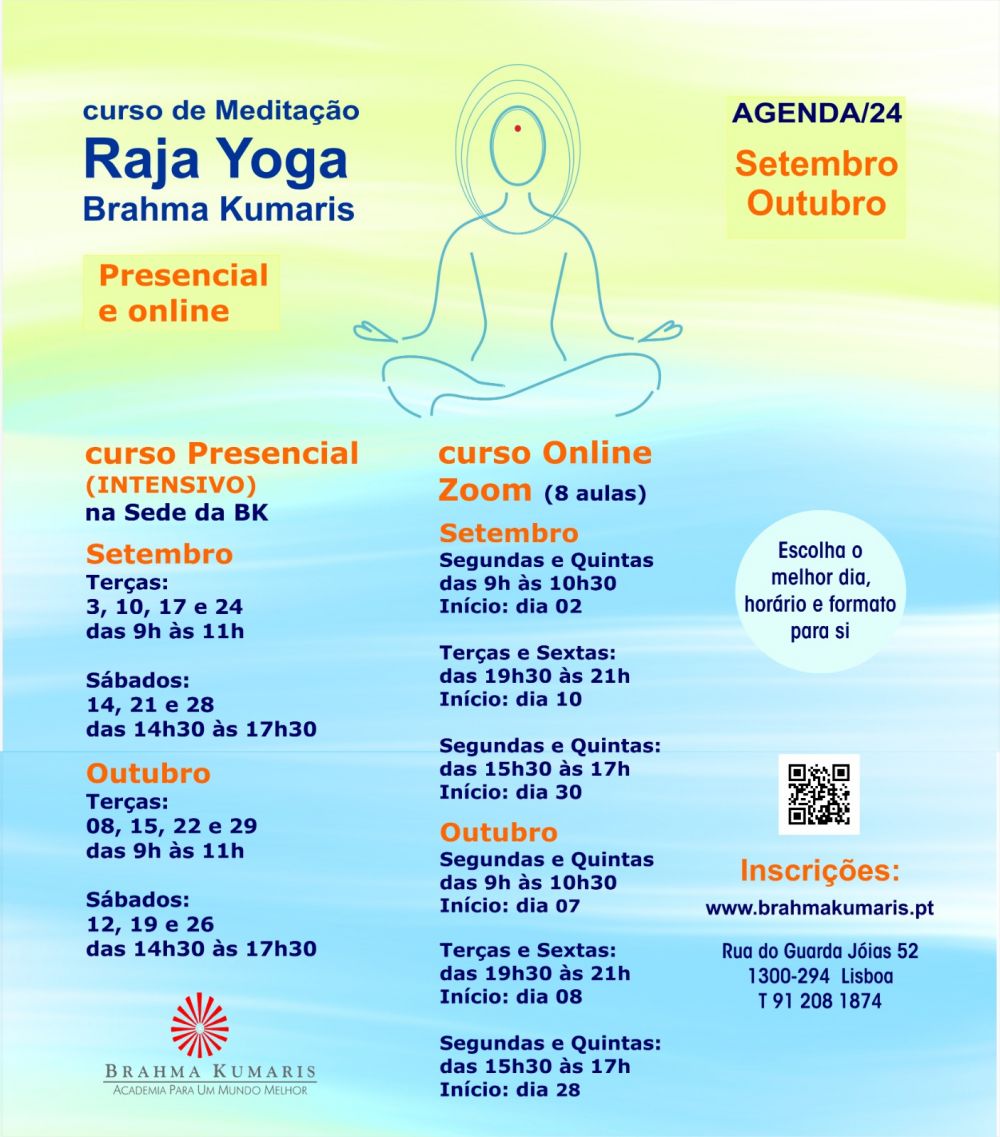 Curso de Meditação Raja Yoga Presencial e Online | e-cultura