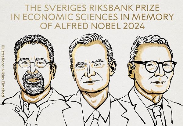 Daron Acemoglu, Simon Johnson e James Robinson Daron Acemoglu, Simon Johnson e James Robinson
